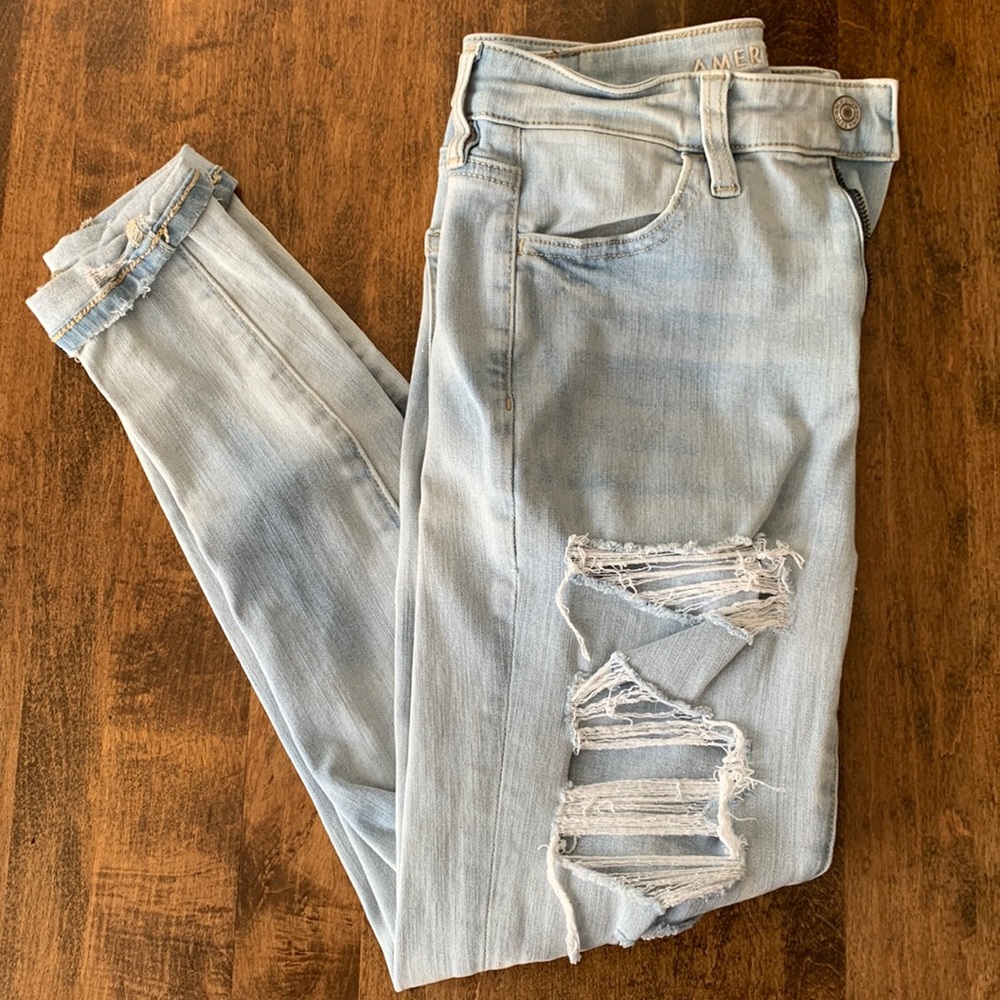 American Eagle high rise jegging.